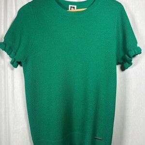 Anne Klein Green Short Sleeve Knit Top
